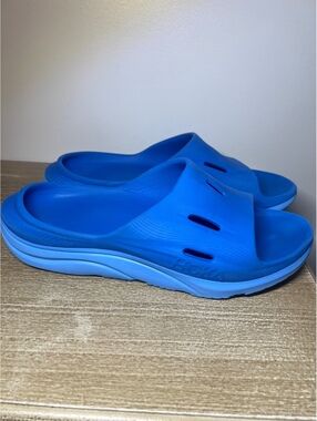 Hoka Men's Blue Slide Sandals Size 10
